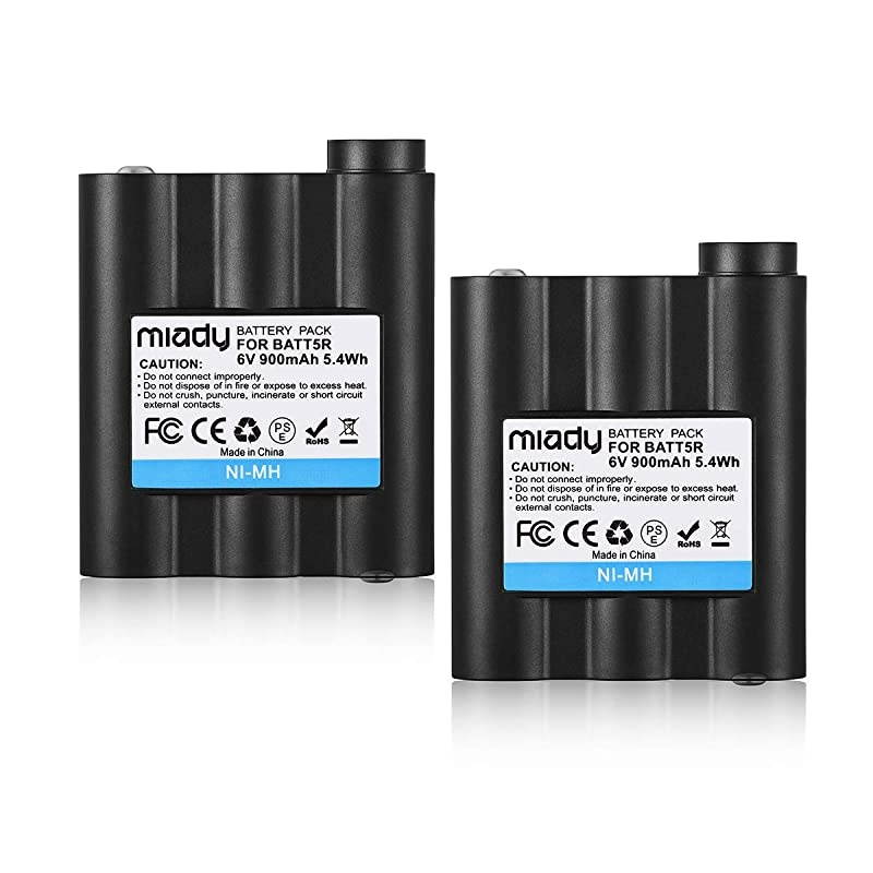BATT5R AVP7 Rechargeable Batteries 6V 900mAh for GXT Walkie Talkie GXT1000 GXT1050 GXT850 GXT860 GXT900 GXT950 and More