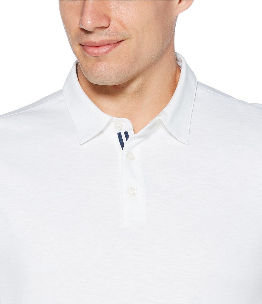 Perry Ellis Solid Soft-Touch Short-Sleeve Polo Shirt