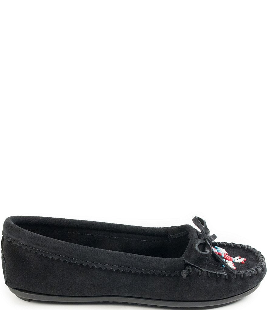 Minnetonka Thunderbird II Beaded Suede Moccasins