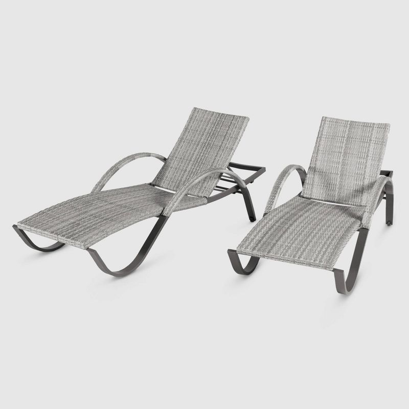 Cannes Woven Chaise Lounge Set - RST Brands