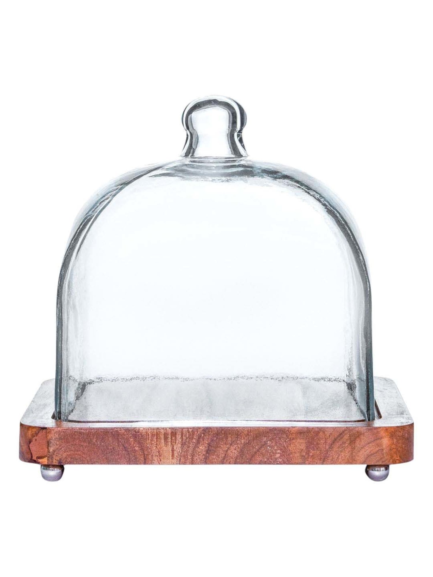 Goodhomes Transparent Glass Butter Dishes With Lid