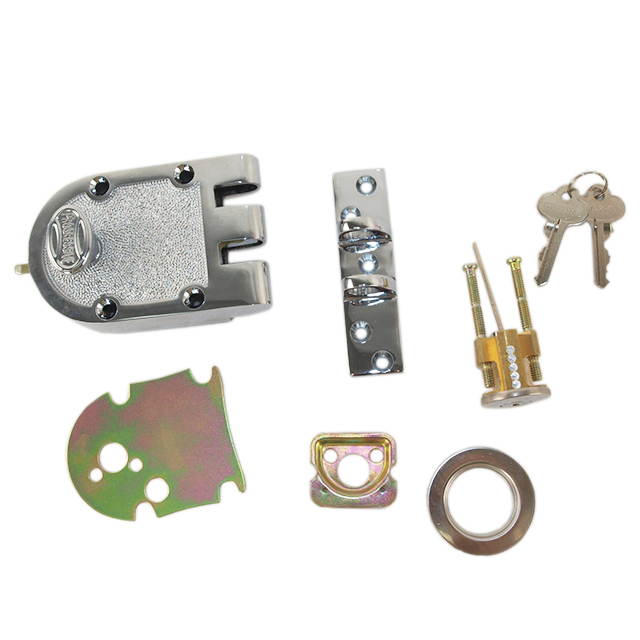 Progressive, 1776/26, Grade 1 Jimmy Proof Deadlock Deadbolt Single Cylinder Lock Set, Polished Chrome (US26)