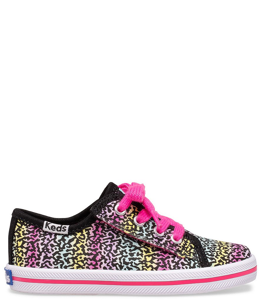 Keds Girls' Kickstart Jr Notebook Print Rainbow Sneakers (Infant)