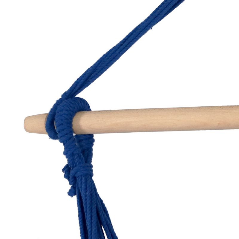 La Siesta HAL21-1 Habana Organic Cotton Lounger Comfortable Indoor Outdoor Hammock Chair with Suspension Set and Bamboo Spreader, Nougat