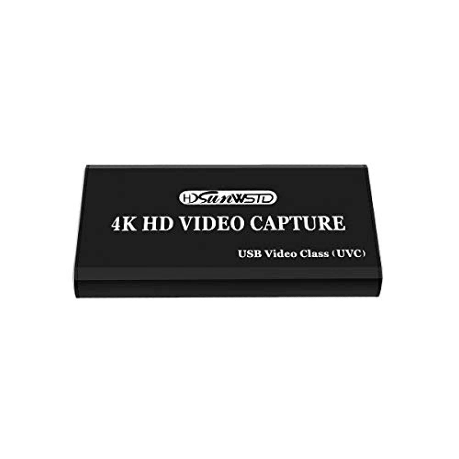 usb 2.0 game capture 4k hdmi video adapter card, broadcast live stream and record, hdmi to type-c hdmi capture device dongle hd