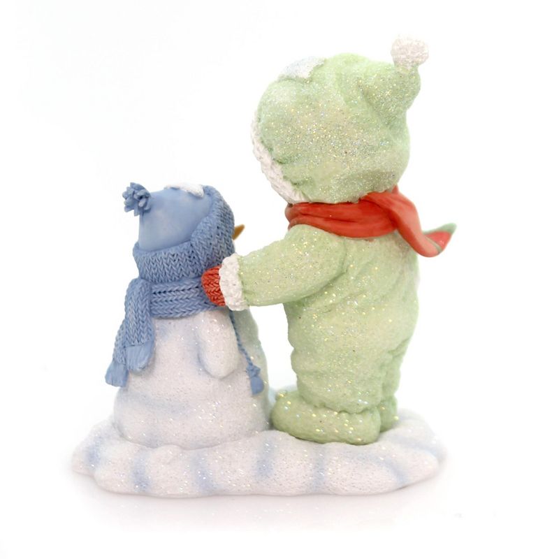 Cherished Teddies Dennison  Bear W/Snowman 2016 Figurine Frosty Teddy  -  Decorative Figurines