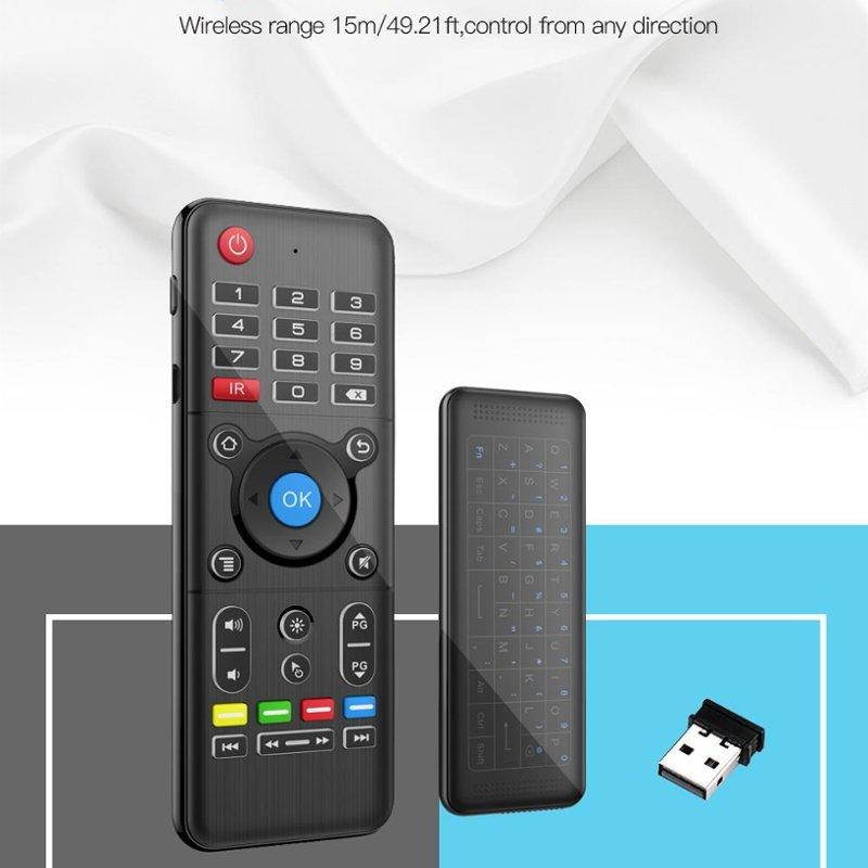 H1 2.4G Wireless Backlight Touchpad Keyboard Air Mouse IR Learning For Window/Android OS No Backlight - No backlight