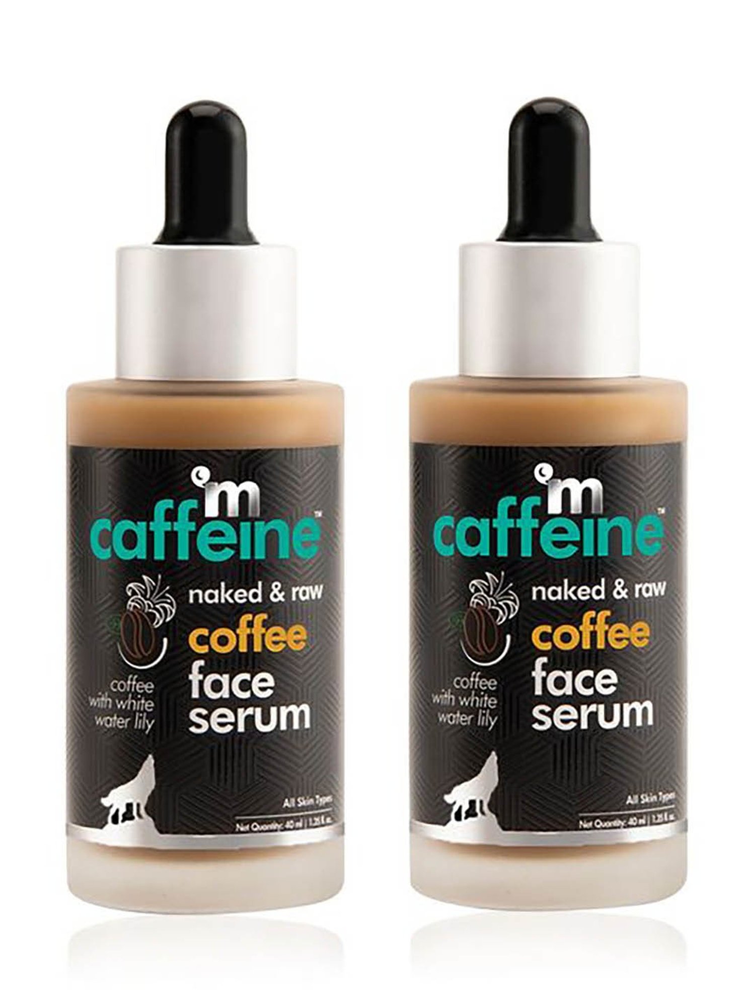 mCaffeine Naked & Raw Coffee Face Serum (Pack of 2)
