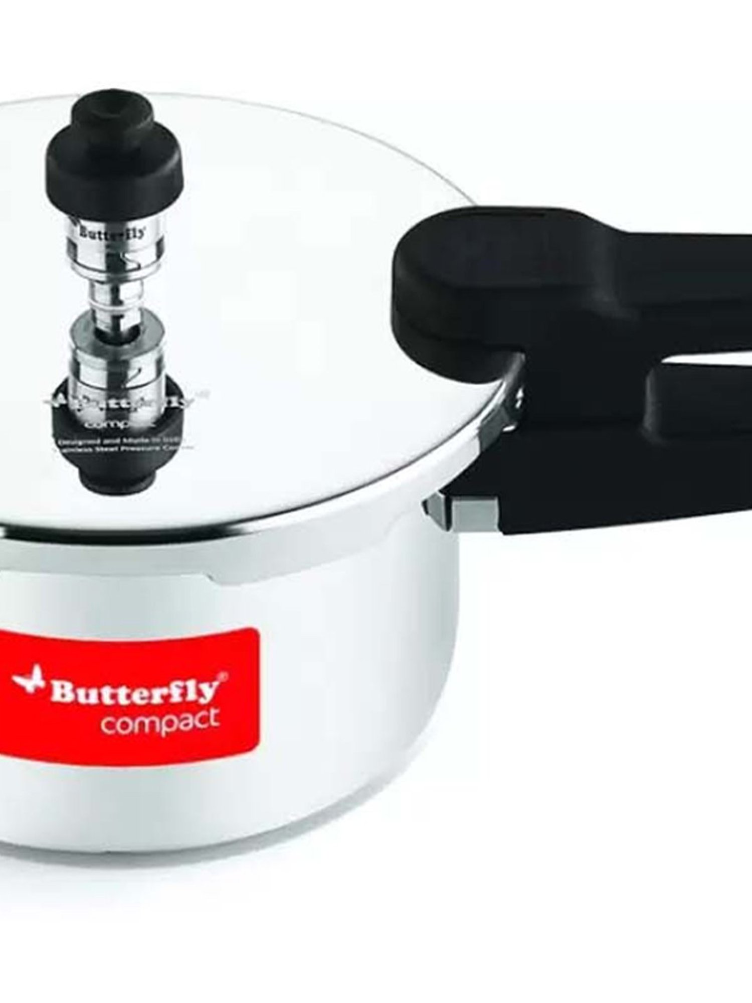 Butterfly Silver Stainless Steel Induction Compact Pressure Cooker (1.5 L)