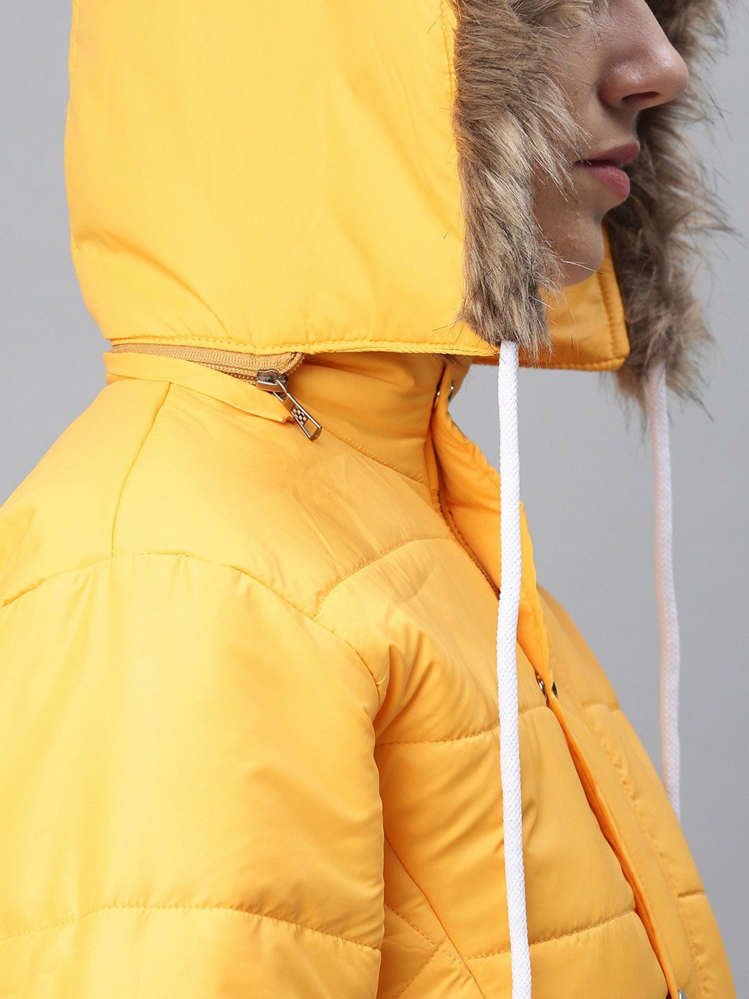 VOXATI Yellow Regular Fit Jacket