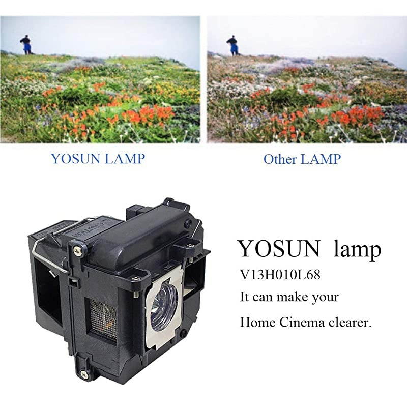Replacement Projector Lamp for Epson elplp60 elplp61 v13h010l60 v13h010l61 PowerLite 420 425W 905 92 93 95 96W 1835 430 435W 915W D6150 Projector Lamp Bulb with Housing