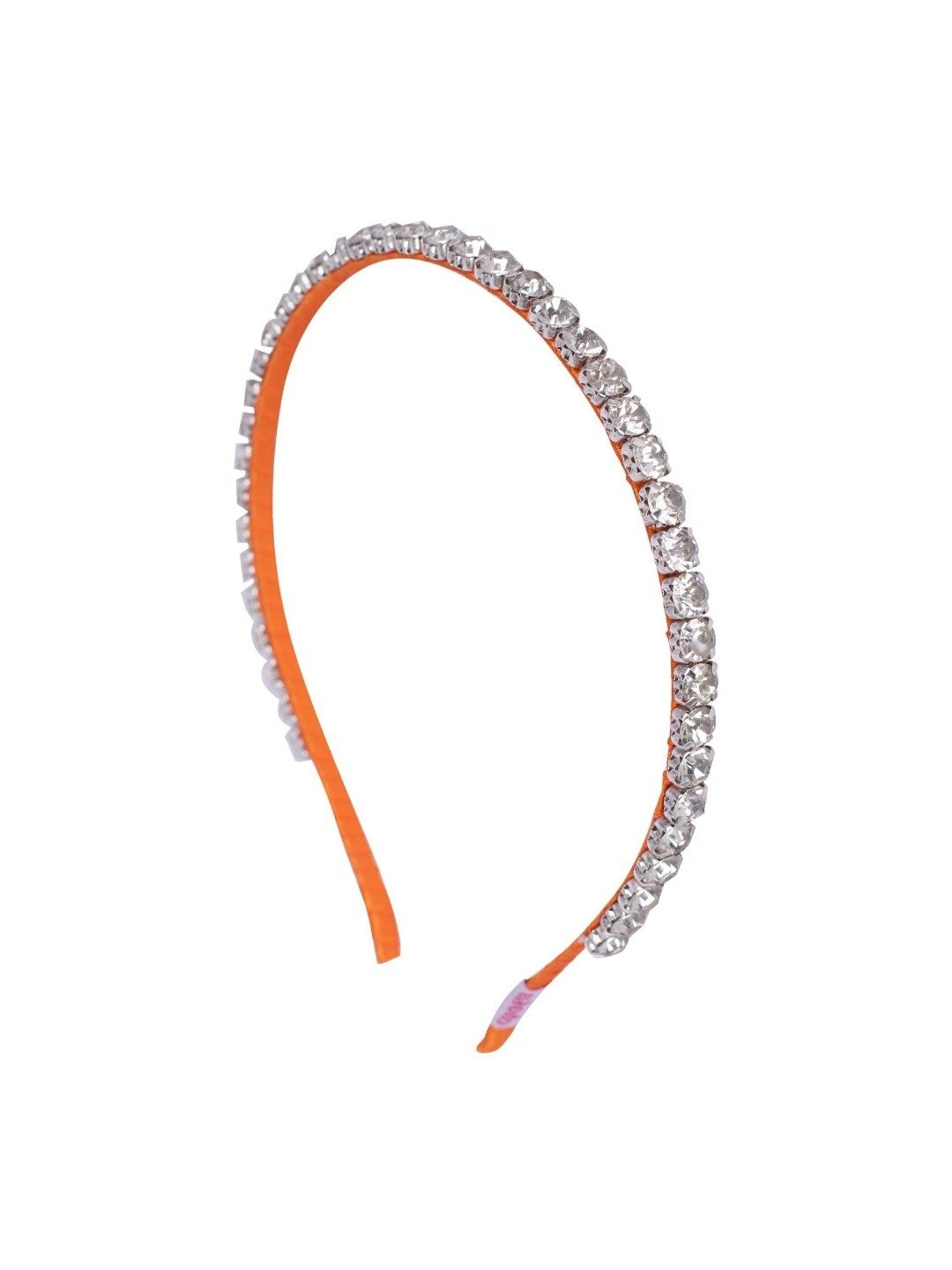 Choko Orange Embellished Hair Band