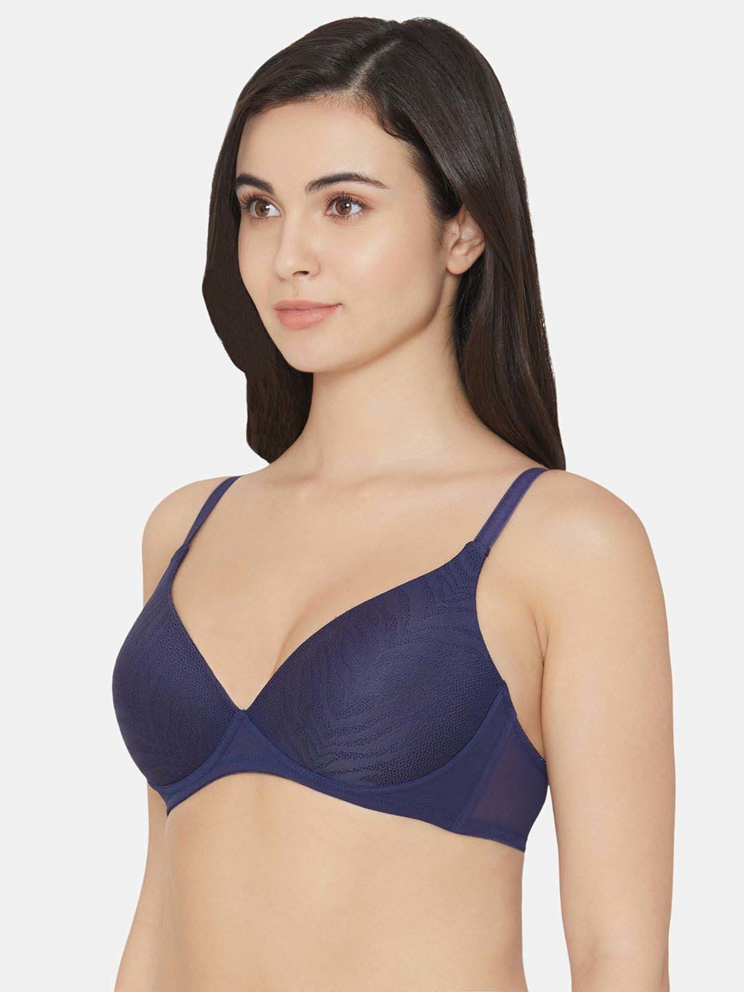 Wacoal Navy Self Pattern Everyday Bra