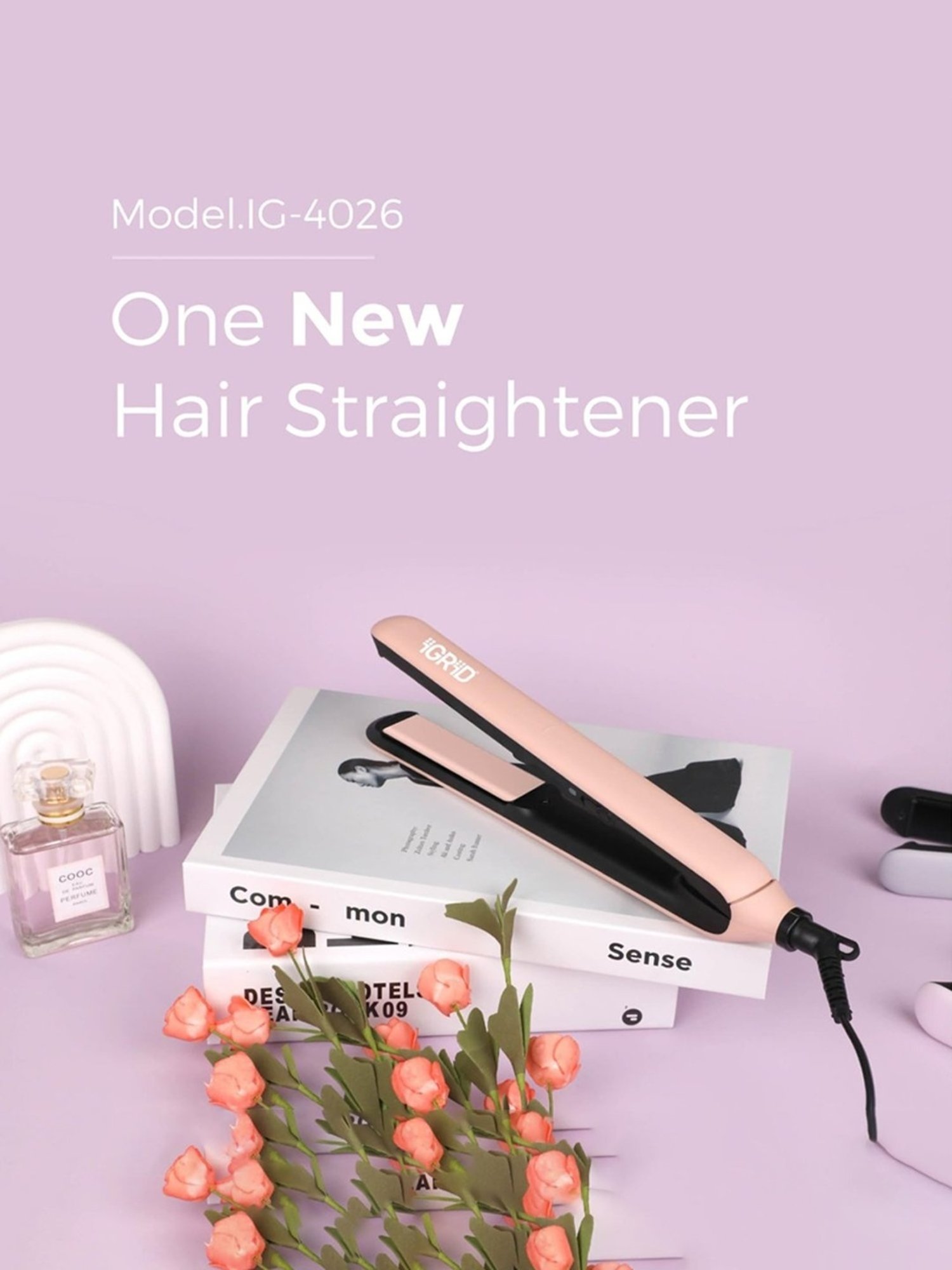 Gorgio Professional HS7800 Steam Hair Straightener (Black)