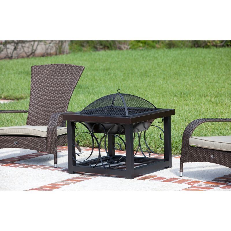Hammer Tone Bronze Finish Cocktail Table Fire Pit - Fire Sense