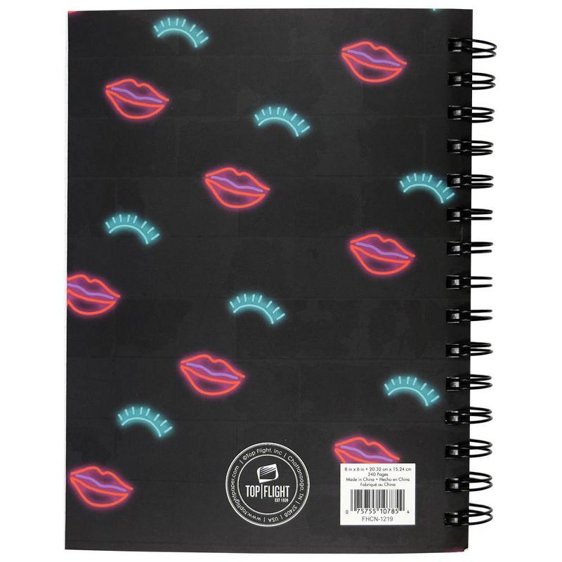 Lined Journal Neon Sign Spiralbound Hello Fabulous - Top Flight