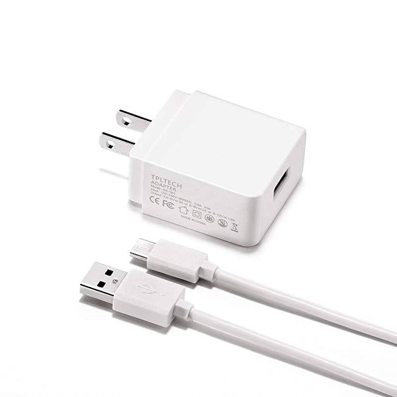 Quick Charge3.0 Fast Charger for LG Stylo 2 2V LS775 VS835 K540/Stylo 2 Plus/Stylus 3 M400/Stylo 3 LS777/Stylo 3 Plus TP450 M470/V10/K10/Tribute Dynasty/Empire/Royal/X Style,5Ft Micro USB Cord