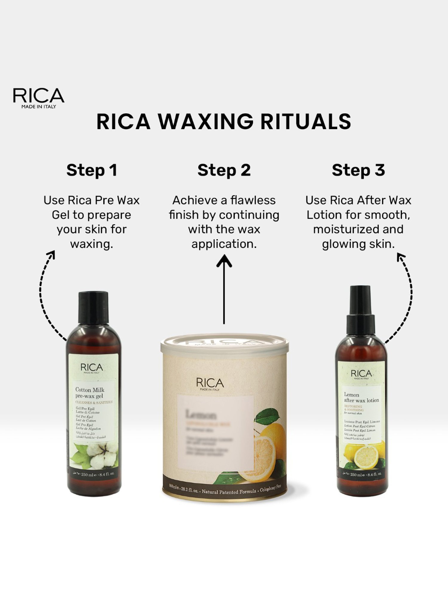 Rica Lemon After Waxing Lotion - 250 ml