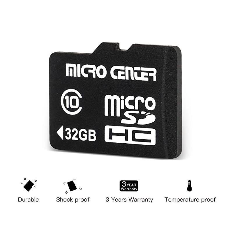 Center 32GB SD Card Class 10 SDHC Flash Memory Card with SD Card Adapter