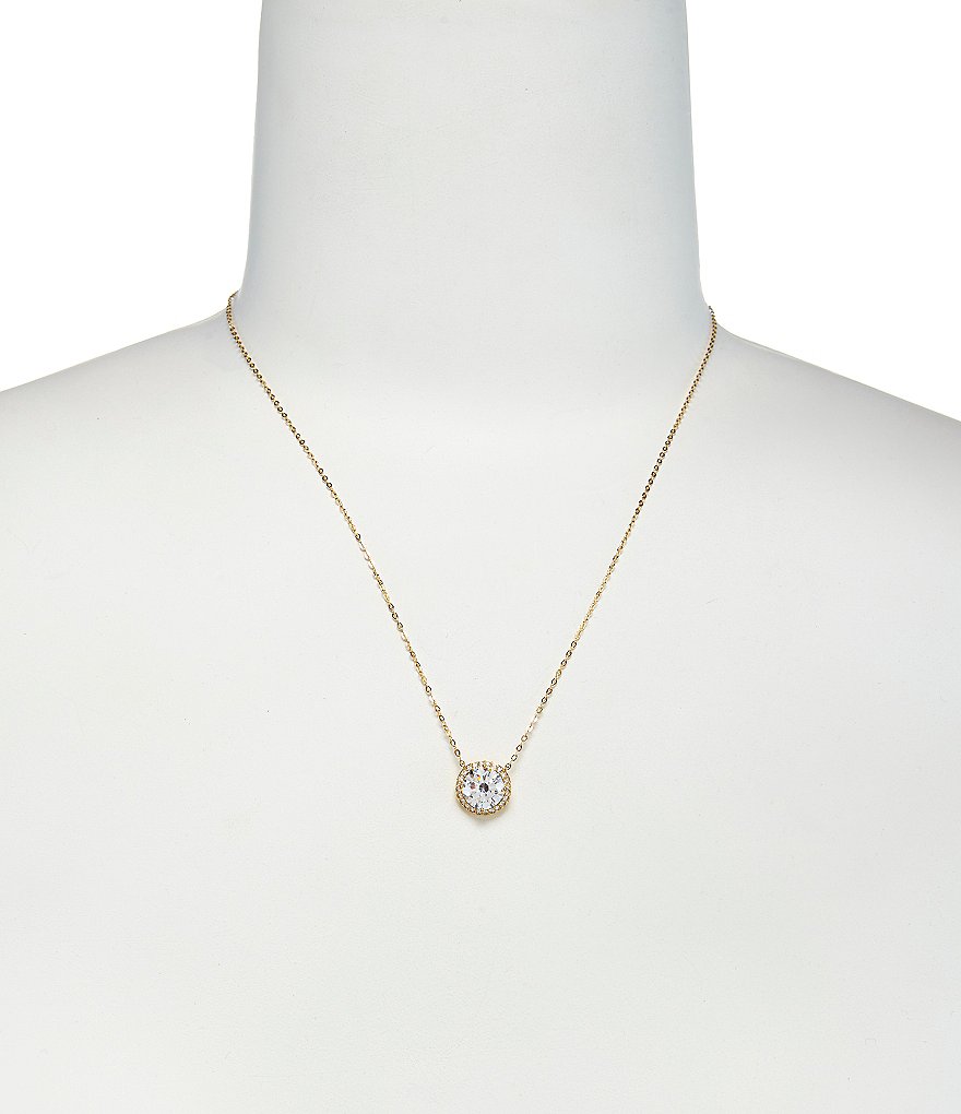 Nadri Round Cubic Zirconia Pendant Necklace