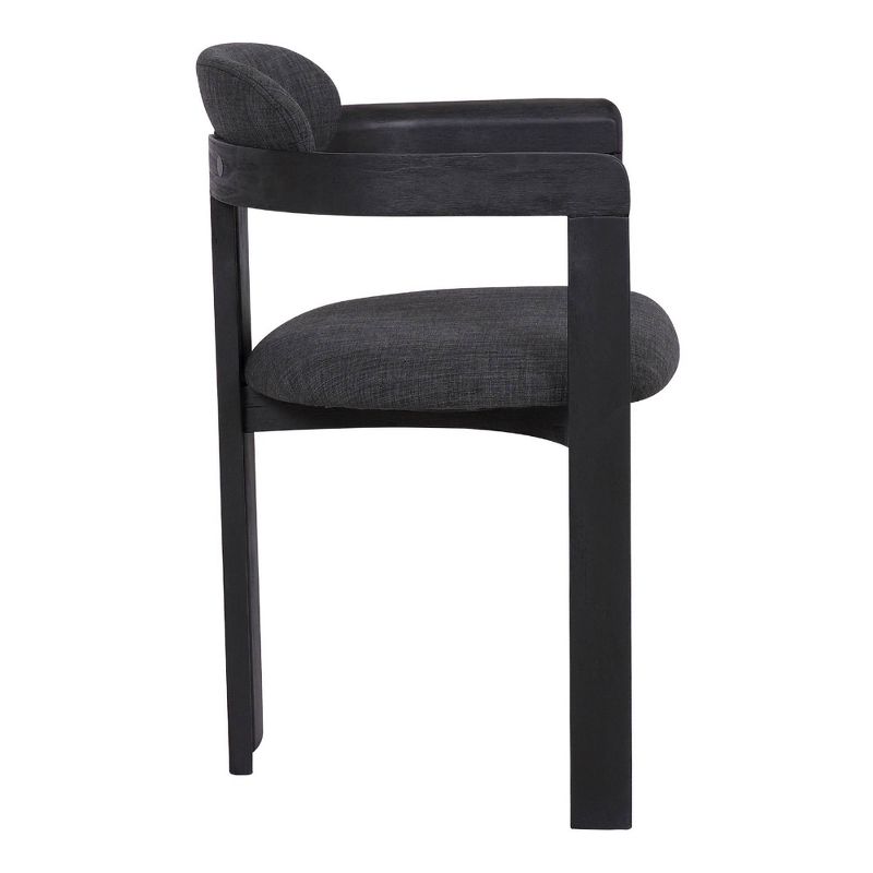 Set of 2 Jazmin Contemporary Dining Chair Black - Armen Living
