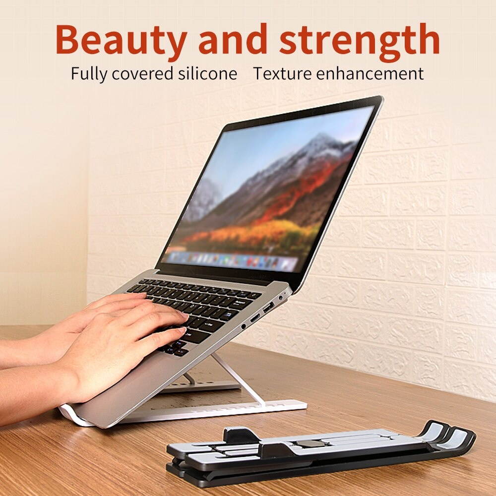 Holder Ten gear Foldable Notebook Bracket Laptop Tablet Stand Height Adjustable Folding Portable Office Holder Cooling Bracket