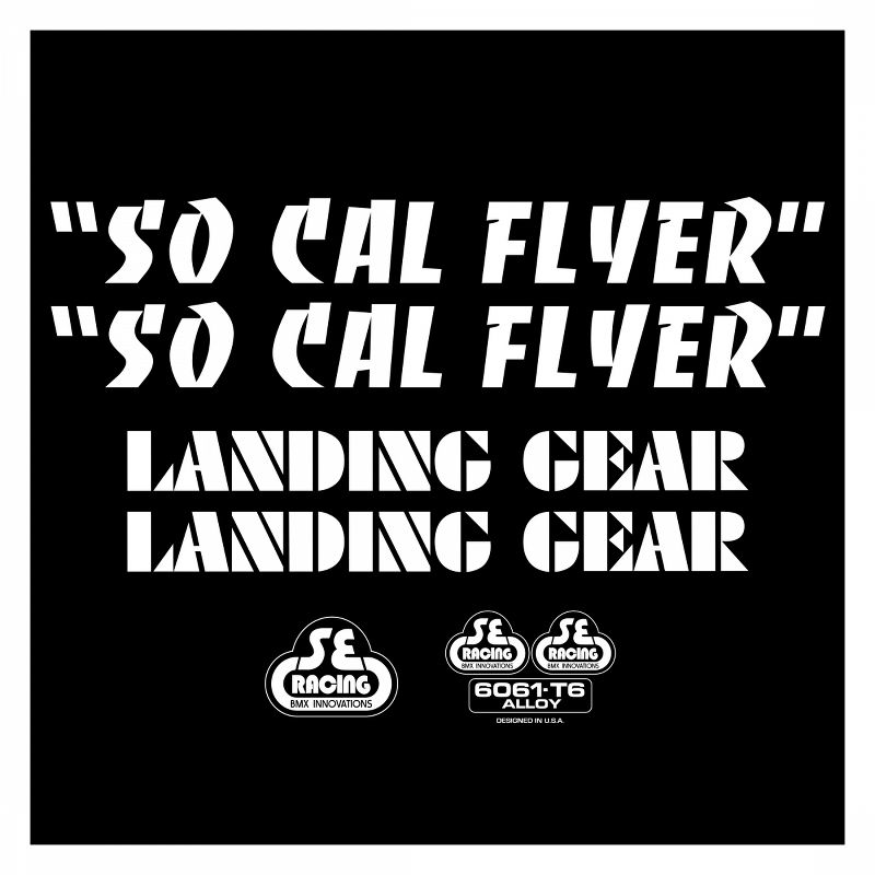 Se Bikes Socal Flyer Decal Set Sticker/Decal