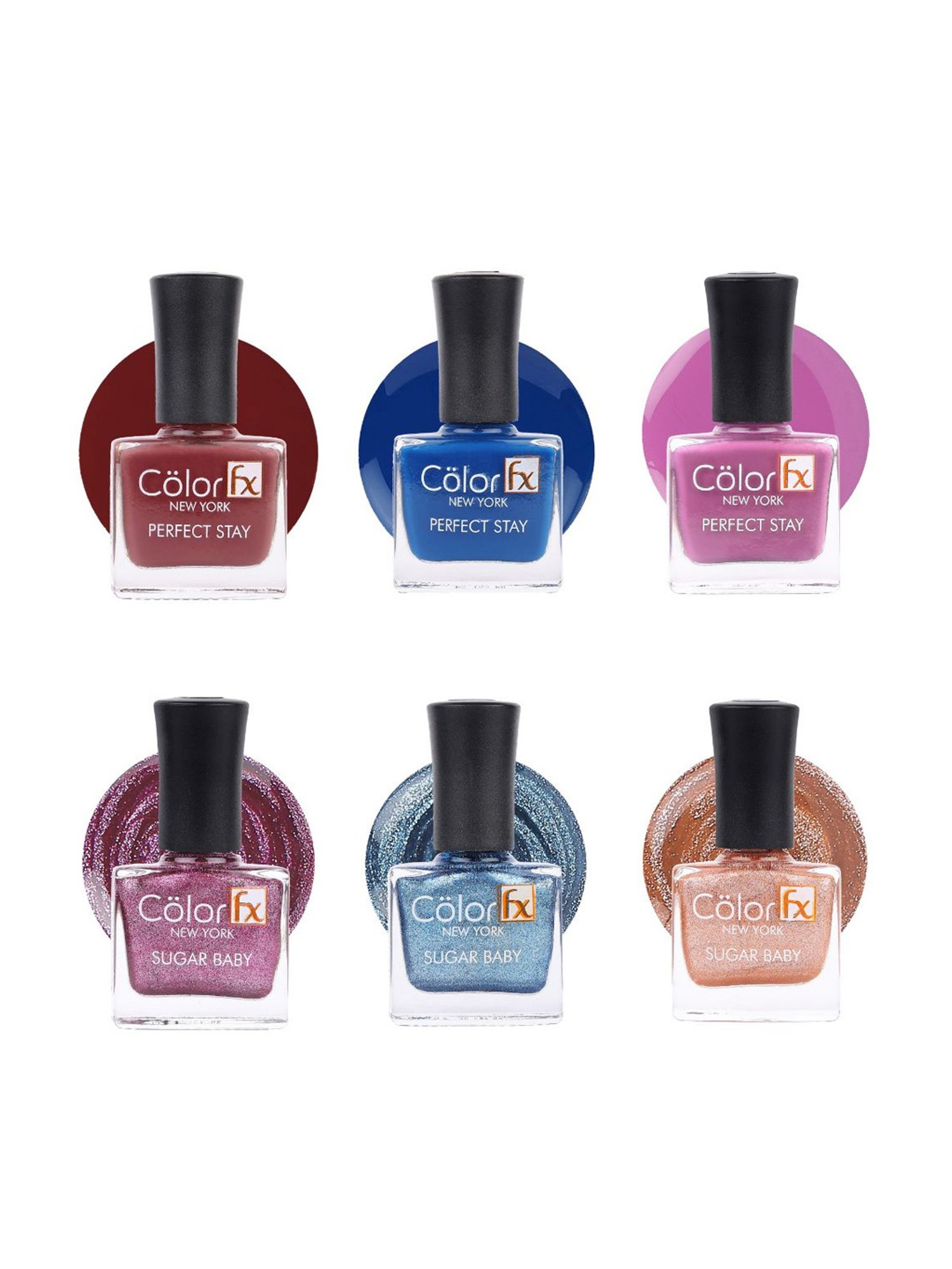 Color Fx Non Toxic Nail Polish Gift Set of 6