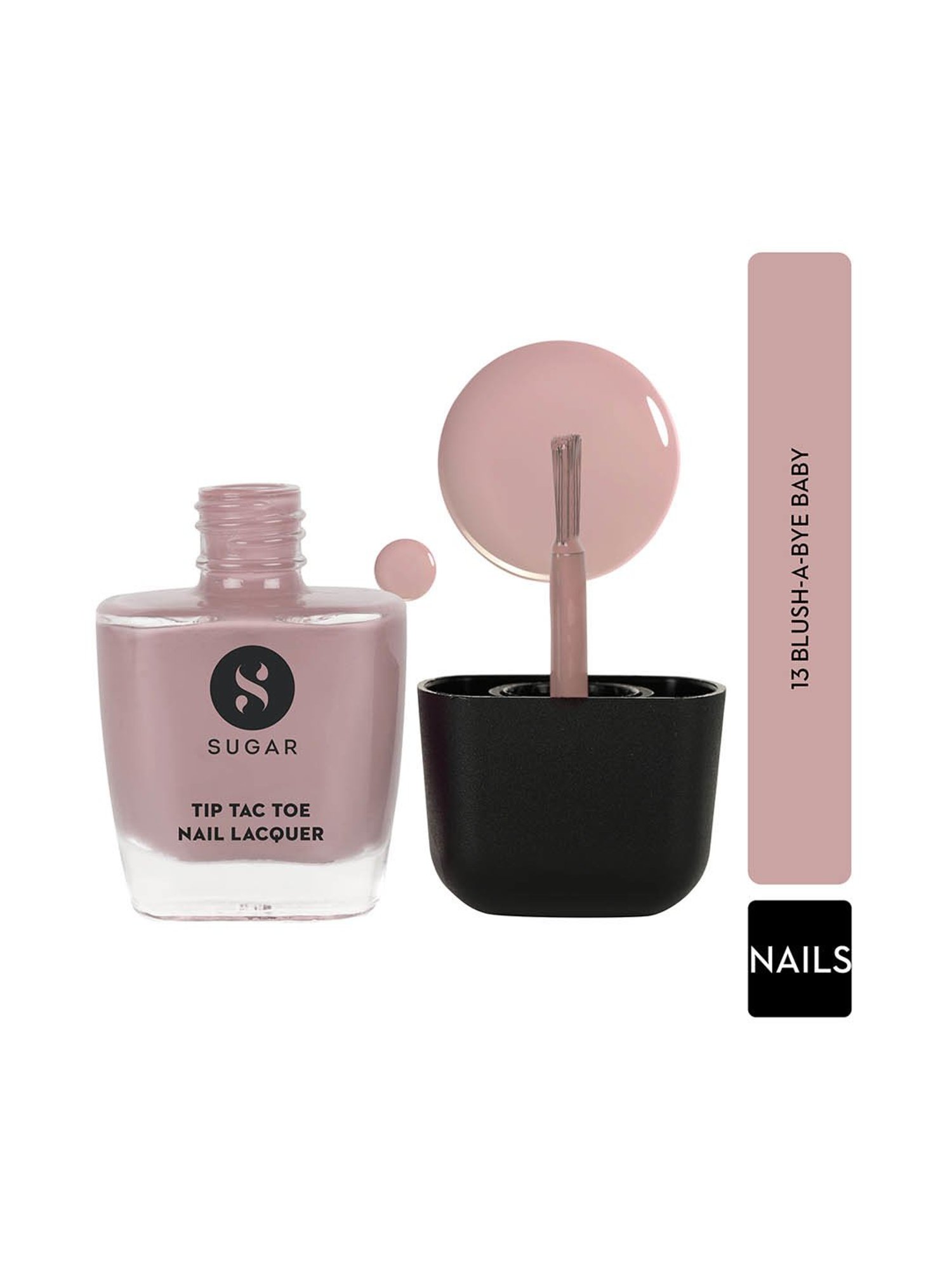 SUGAR Cosmetics Tip Tac Toe Nail Lacquer Classic 13 Blush-A-Bye Baby - 9 ml
