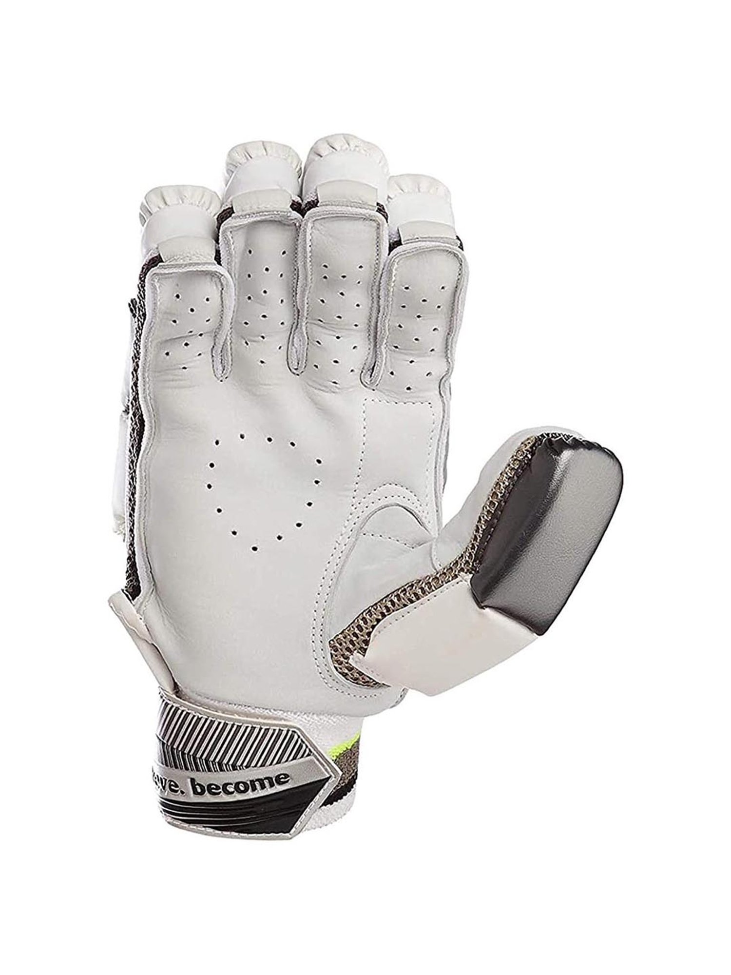 SG White Litevate RH Batting Gloves for Adult