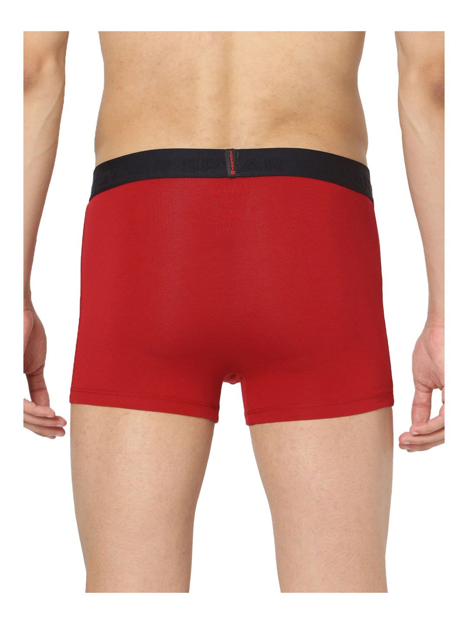 UnderJeans by Spykar Maroon Regular Fit Trunks