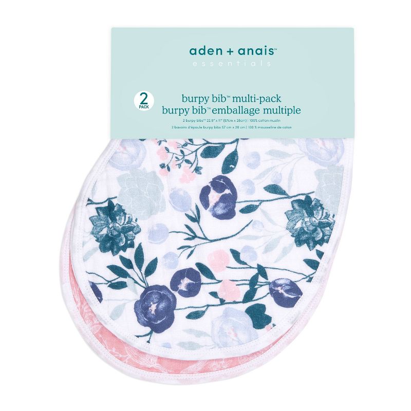 aden by aden + anais 2pk Essentials Bib - Flowers Bloom
