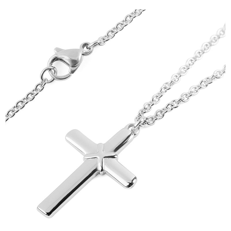 West Coast Jewelry Stainless Steel Cross Necklace