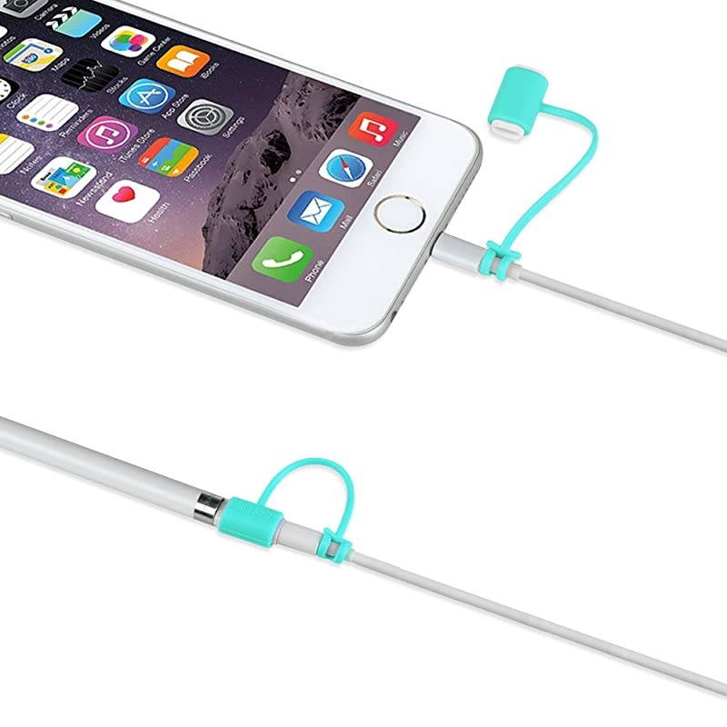 3 Pieces Bundle for Apple Pencil Cap Holder Nib Cover Adapter Tether for Apple Pencil 1st Generation iPad 102 iPad 97 iPad Air 3rd GeniPad Pro 105 iPad Mini 5 Pencil Mint Green