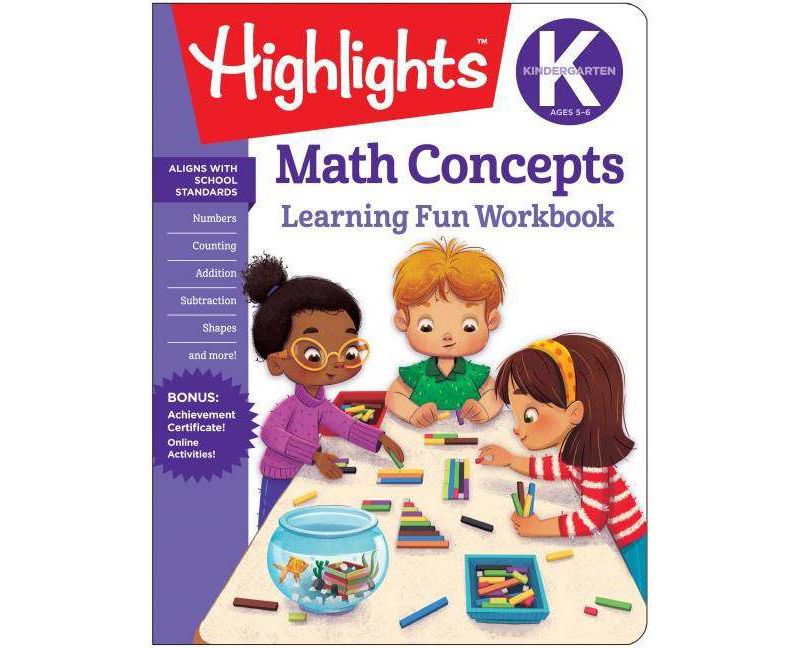 Math Concepts Kindergarten -  (Highlights Learning Fun Workbooks) (Paperback)