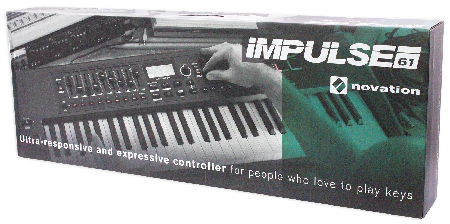 Novation IMPULSE 61-Key Ableton Live Keyboard Controller+Headphones+Speaker+Mic