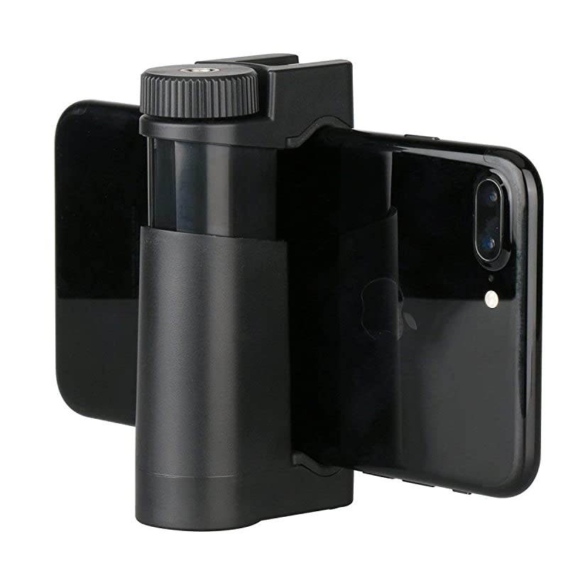 FMount Mobile Smartphone Camera Grip Holder Handle Rig Monopod with Tripod Mount and Cold Shoe Mount for Filming Video on Most Smartphones iPhone iPhone Plus Galaxy Android