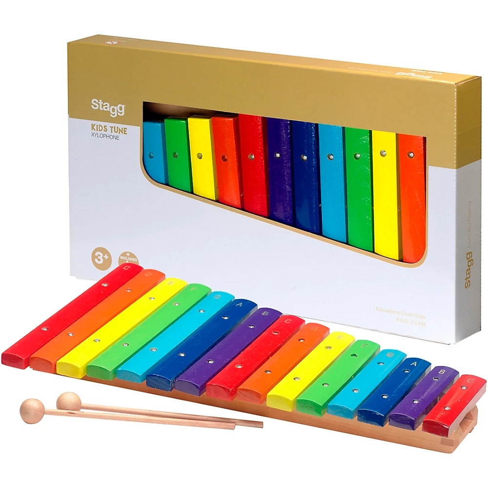 Stagg 2 Octave Rainbow Xylophone, 15Keys, C-C