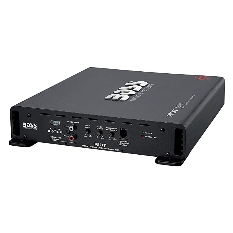 R1600M Monoblock Car Amplifier 1600 Watts 24 Ohm Stable Class AB Mosfet Power Supply Great for Car Subwoofers