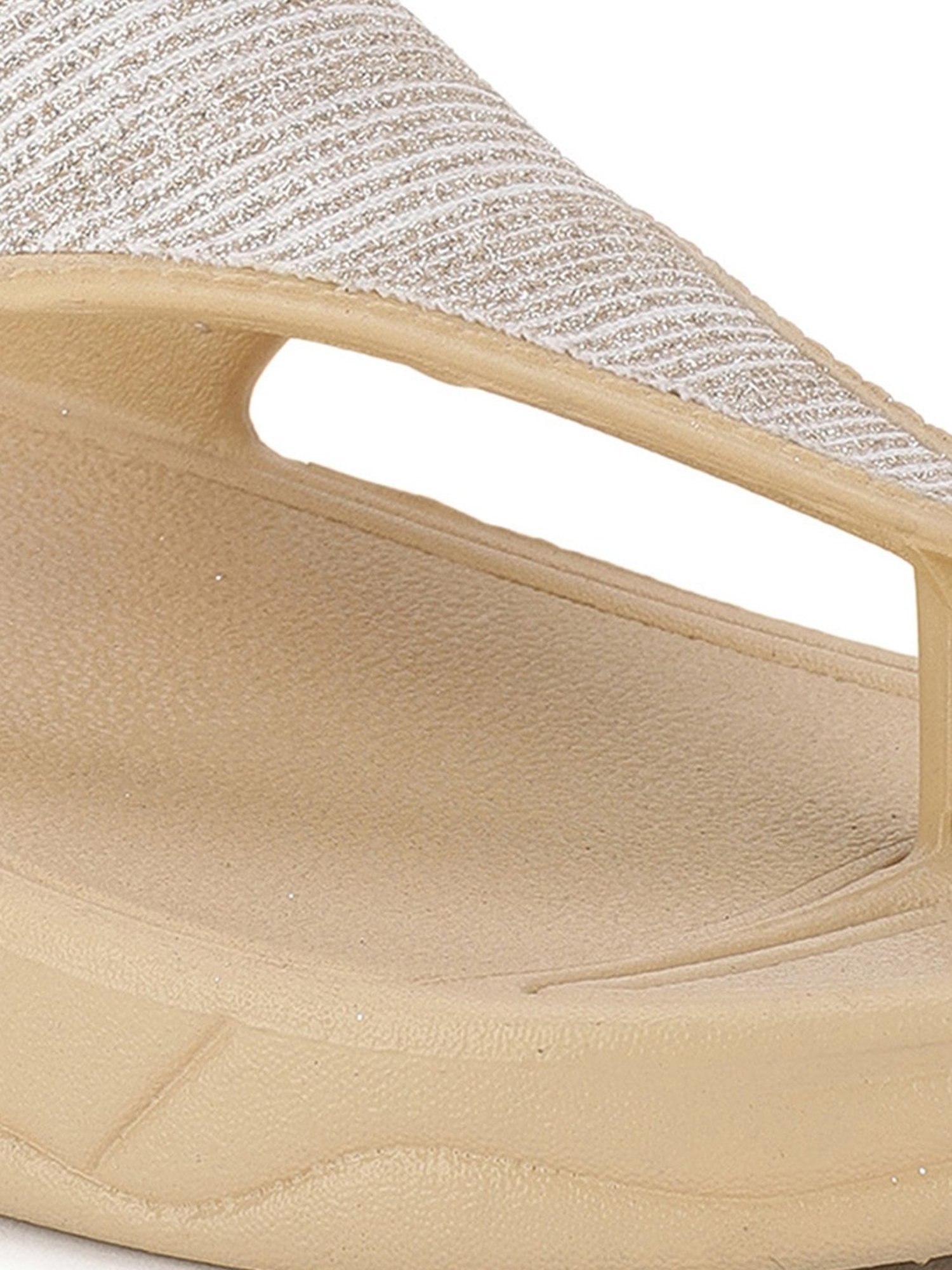 Floatz by Bata Women's  White Flip Flops