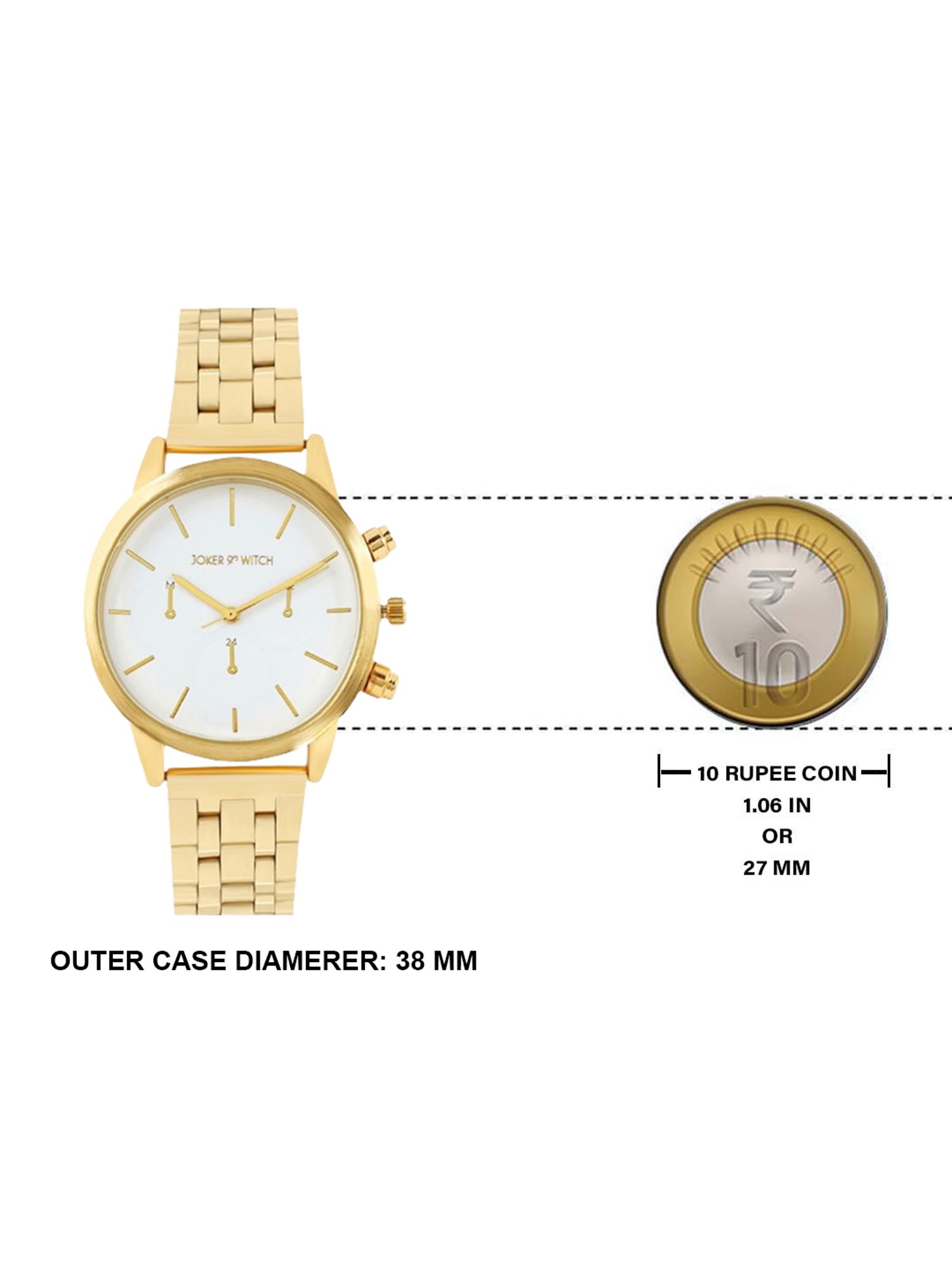 Joker & WItch JWLT582 Analog Watch for Women With Ring, Bracelet