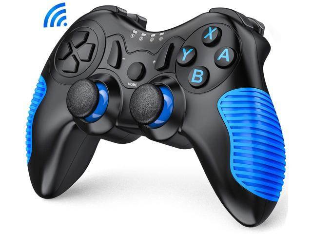 Switch Controller for Nintendo, BEBONCOOL Wireless Controller for Nintendo Switch/ Switch Lite Console, Switch Remote Pro Controller Gamepads with Dual Shock Gyro Axis Blue Anti-Skid