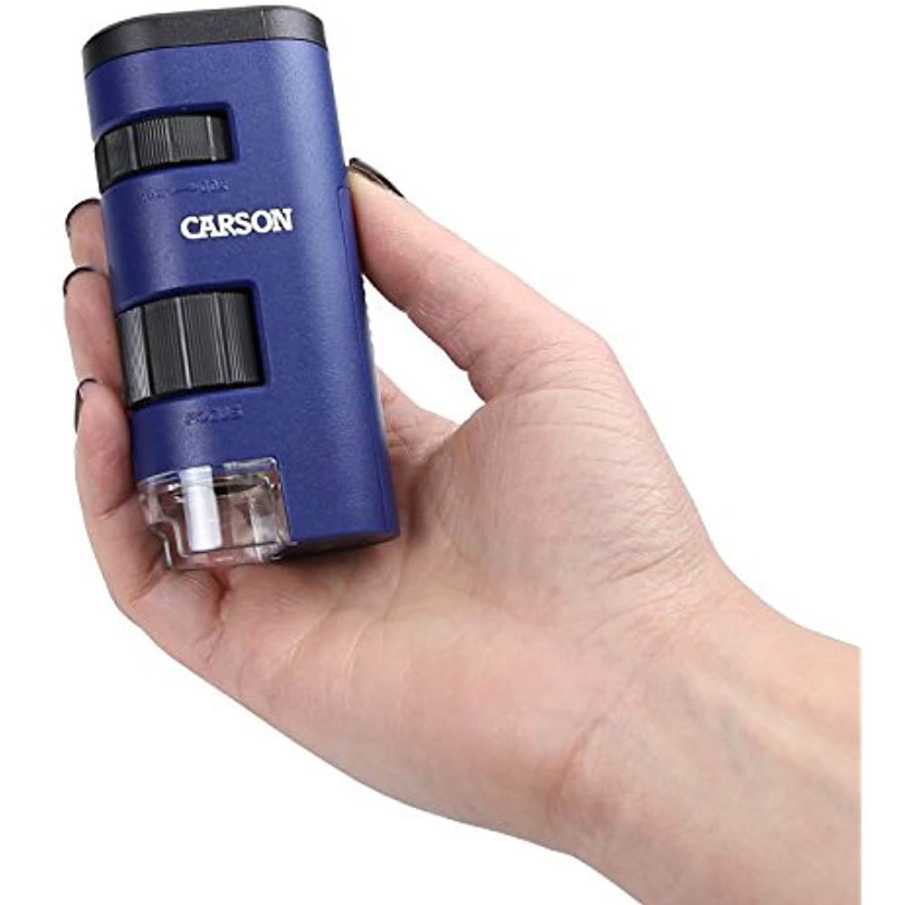 Carson MM-450 PocketMicro - Lightweight, Portable 20-60x Power Pocket Microscope
