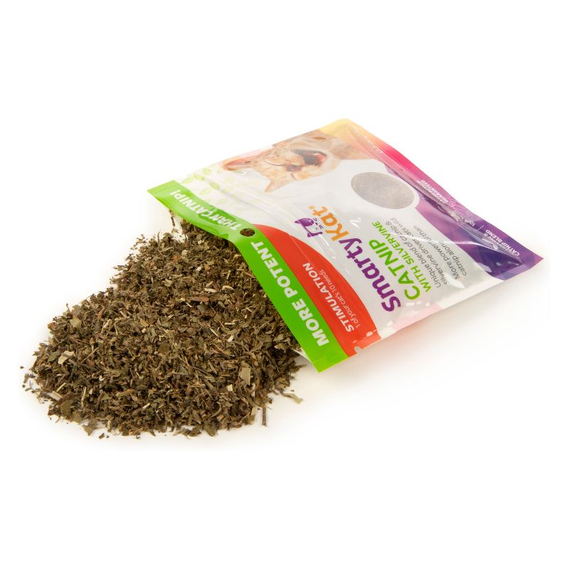 SmartyKat Silvervine & Catnip Blend Resealable Pouch Cat Treats -  0.5oz