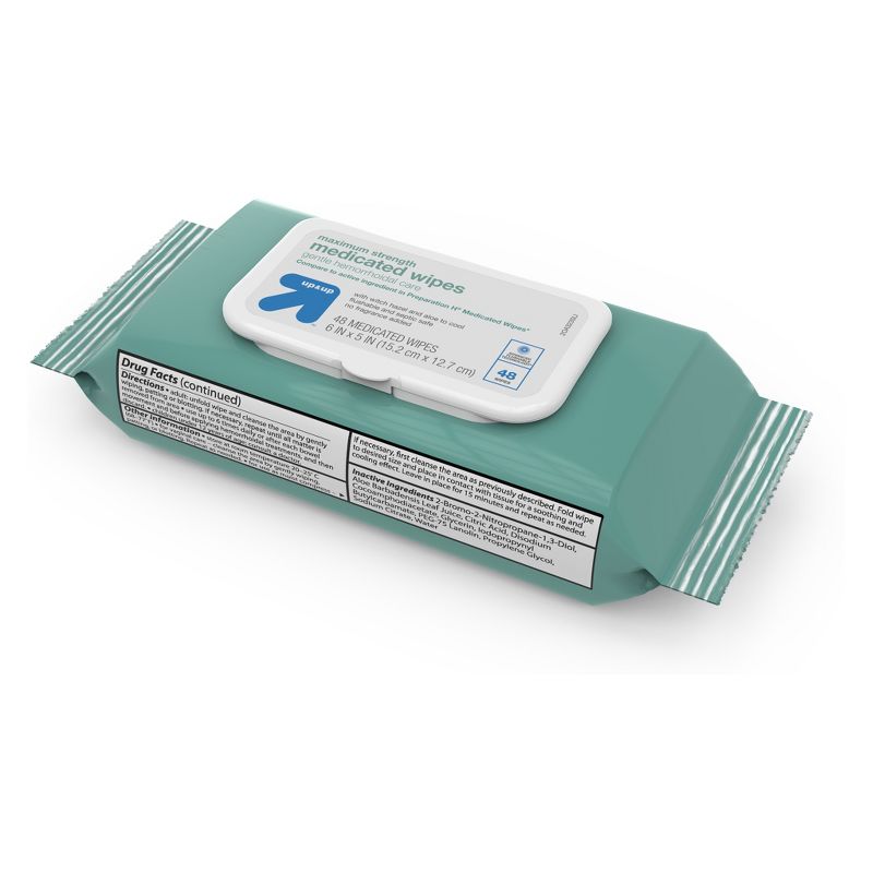 Medicated Hemorrhoid Wipes - 48ct - up & up™