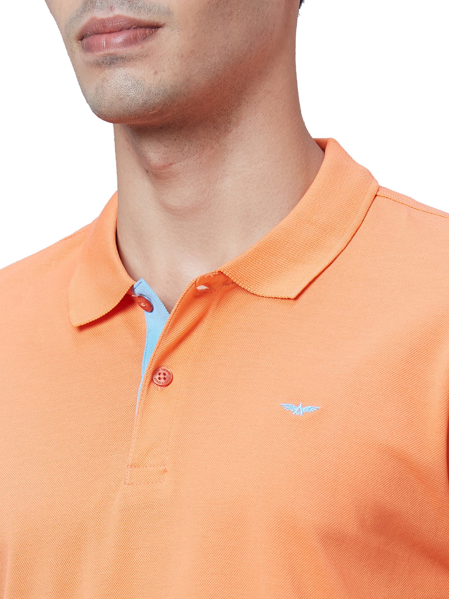 Park Avenue Brick Red Slim Fit Polo T-Shirt