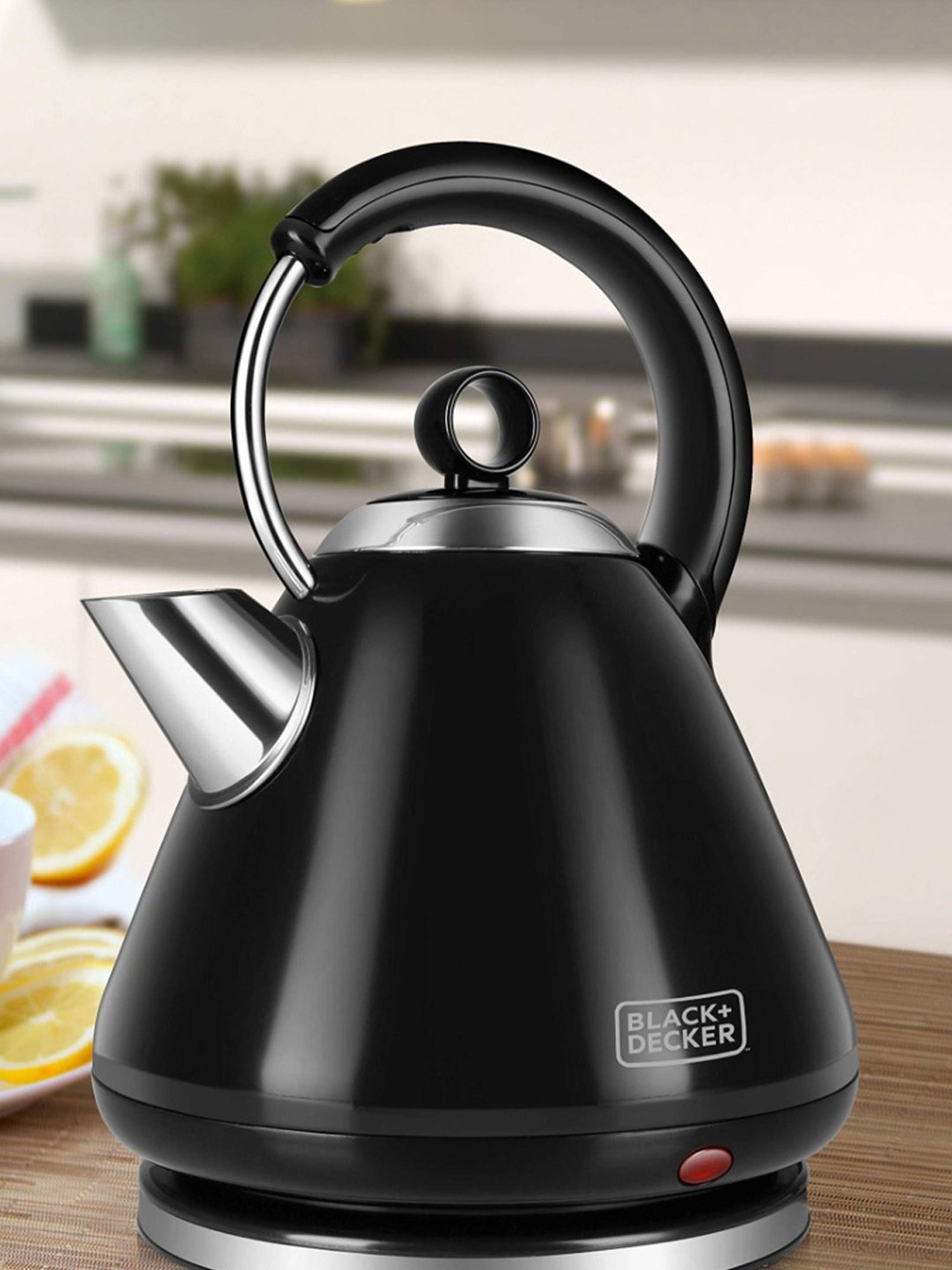 BLACK+DECKER BXKE1704IN Electric Kettle 2500W, 1.7L with Auto Shut off Feature (Black)