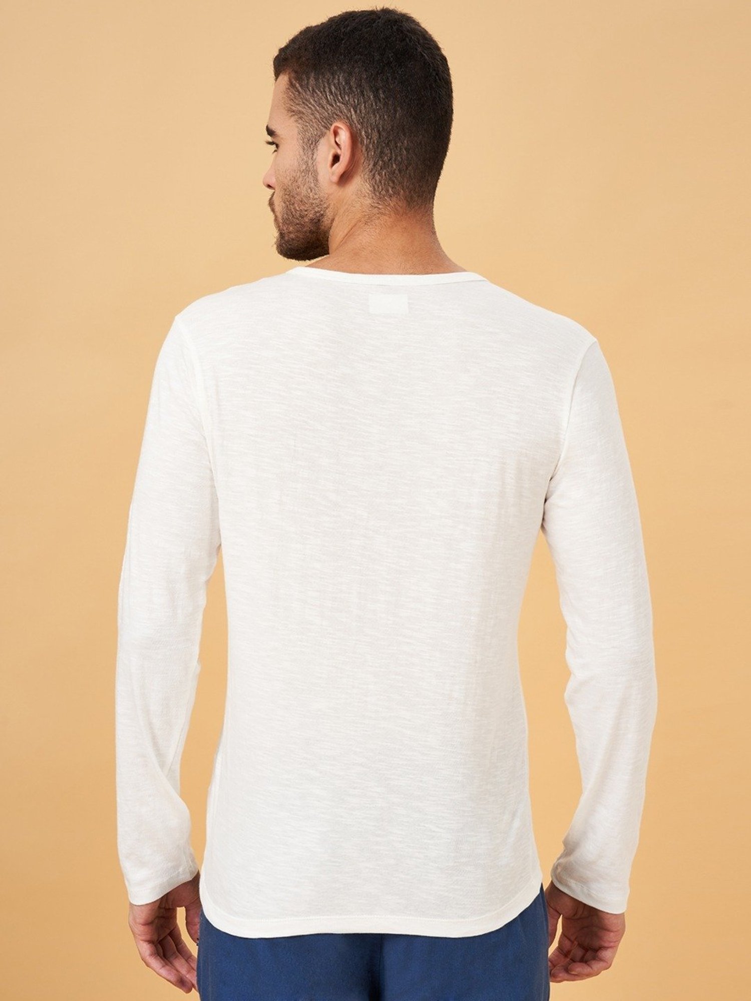 Urban Ranger by Pantaloons White Slim Fit T-Shirt