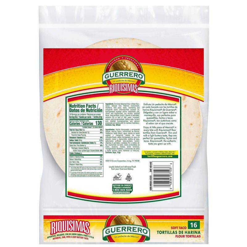 Guerrero Taco Size Flour Tortillas - 23.3oz/16ct