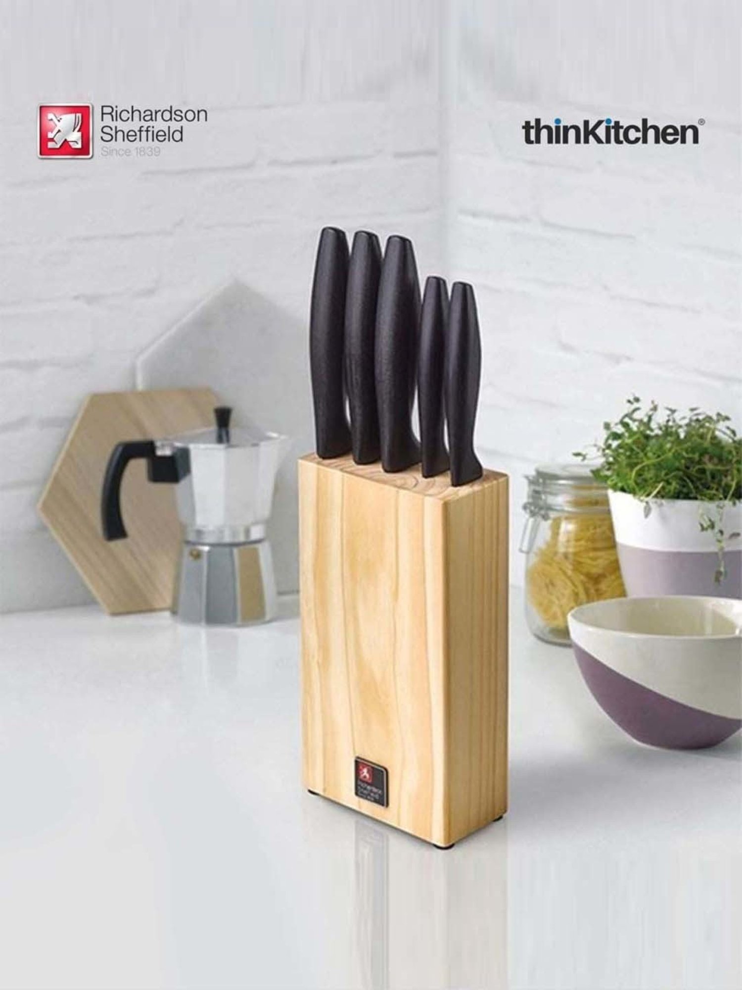 Richardson Sheffield Urban Silver Stainless Steel 5Pc Knife Set